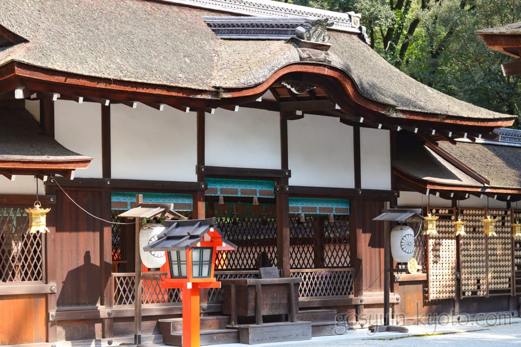 京都市左京区の河合神社の本殿