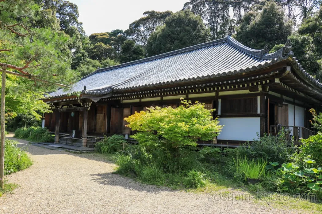 京都府木津川市の浄瑠璃寺の本堂